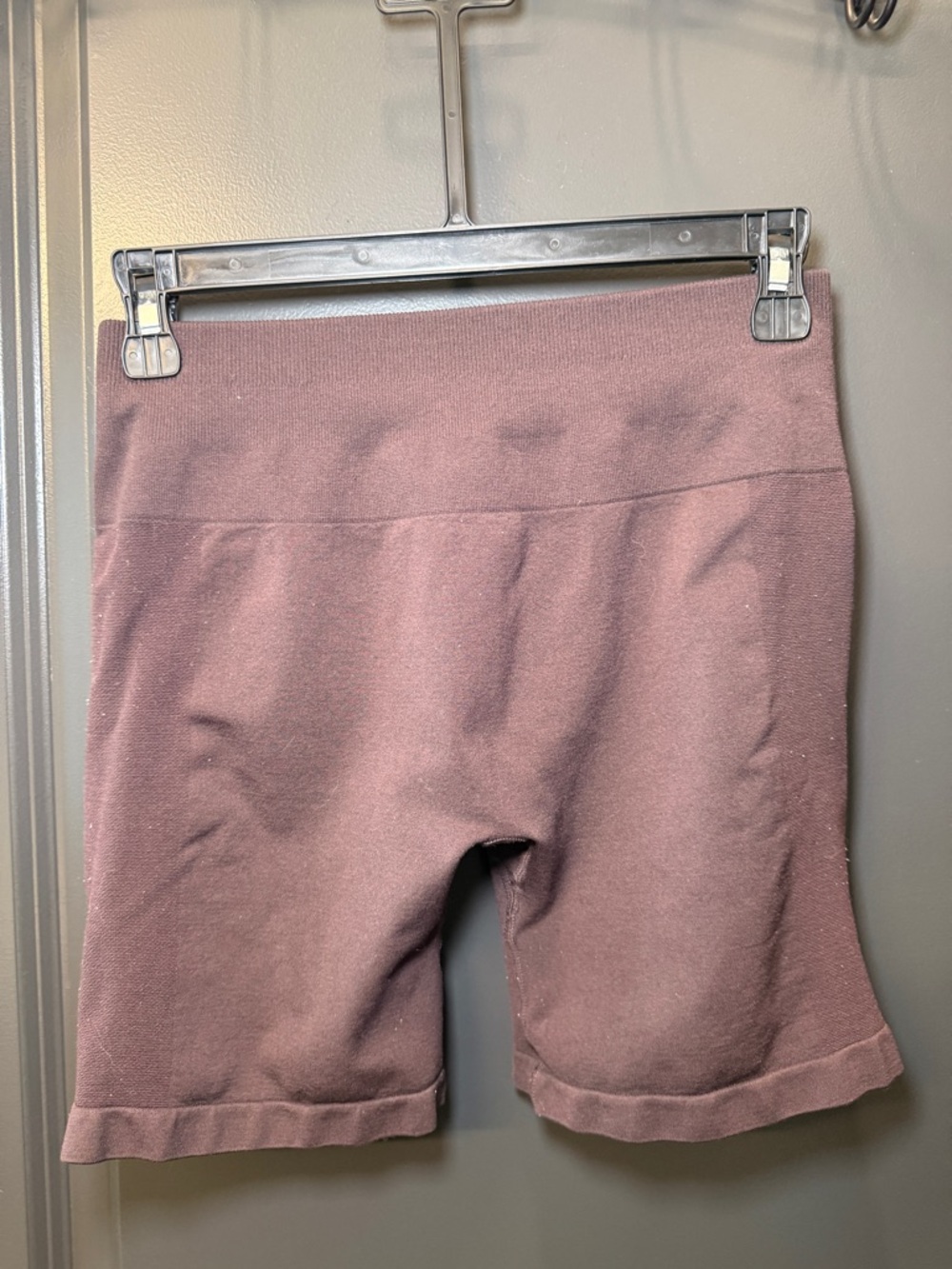 Women’s High-Waist Knit Biker Shorts - Mauve
